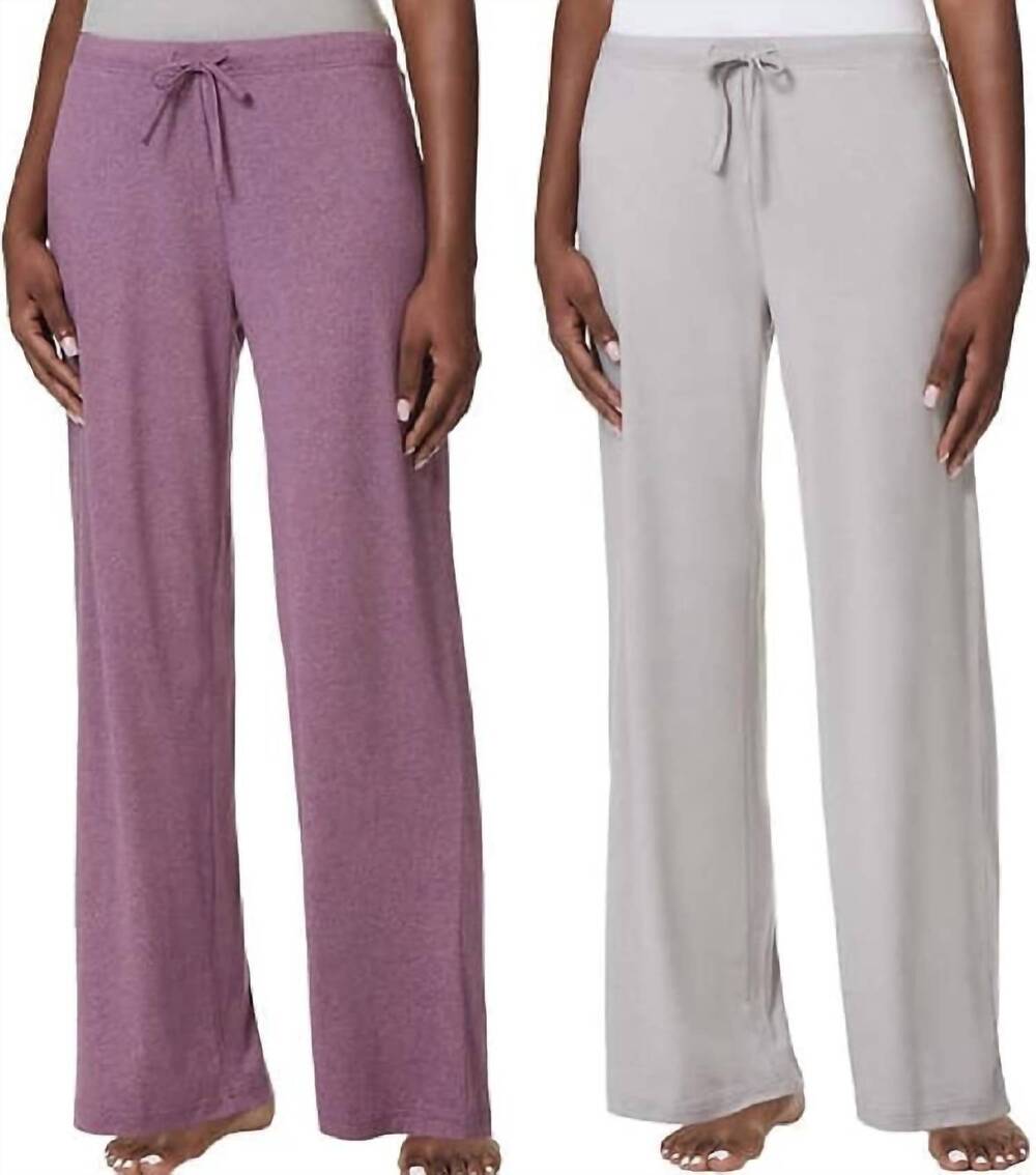 NEW 32 DEGREES lounge pant - 2-pack in purple/gray